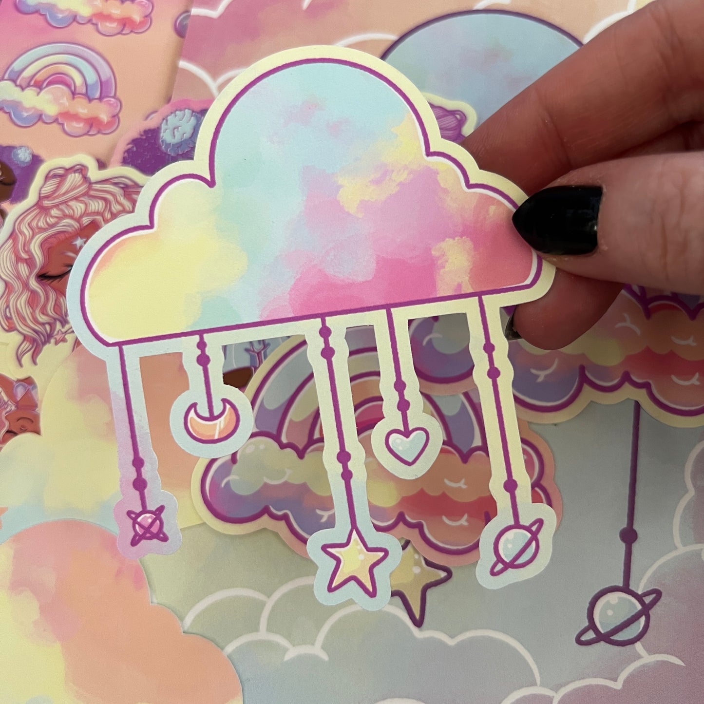 Pastel Cloud Die Cut Addon