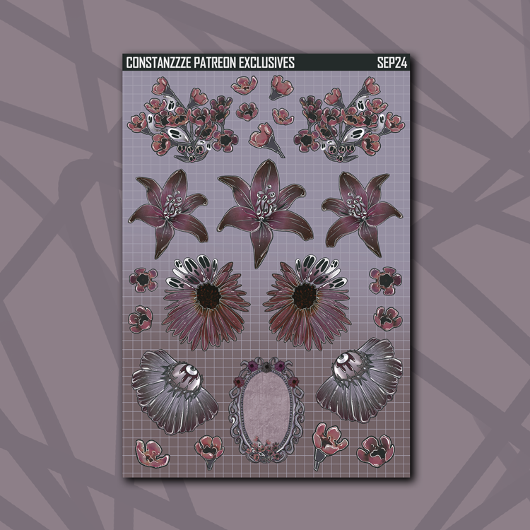 Haunted Florals Base Sheet Bundle