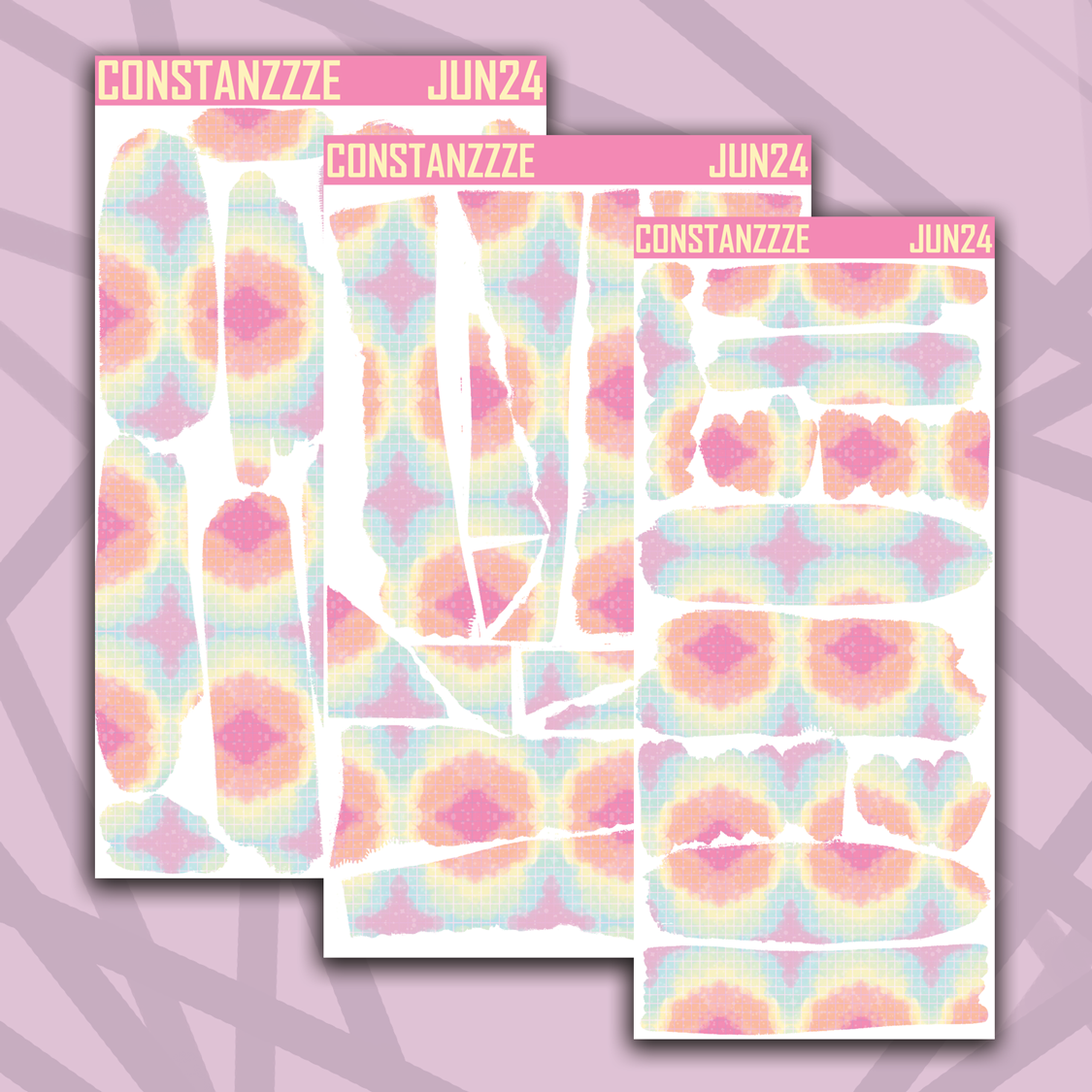 Pastel Cloud Pattern Layering Bundle