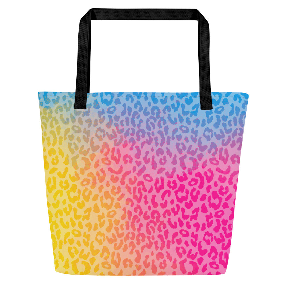 Cotton Kandi Cheetah Large AF All-Over Print Tote Bag