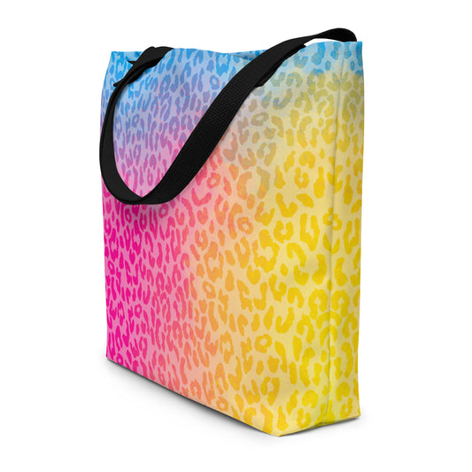 Cotton Kandi Cheetah Large AF All-Over Print Tote Bag