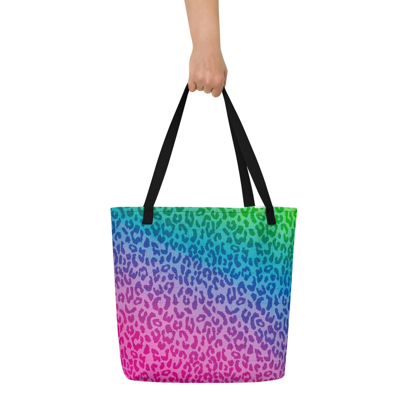 Kandi Cheetah Large AF All-Over Print Tote Bag