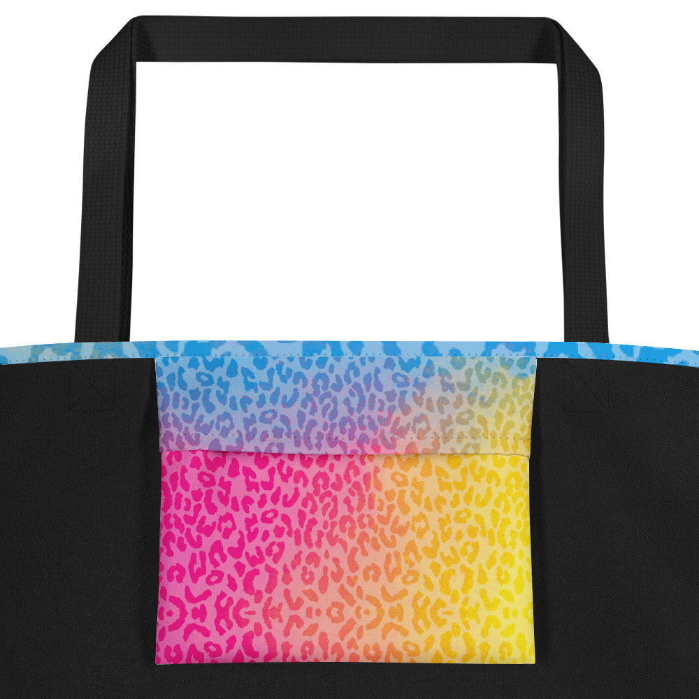 Cotton Kandi Cheetah Large AF All-Over Print Tote Bag