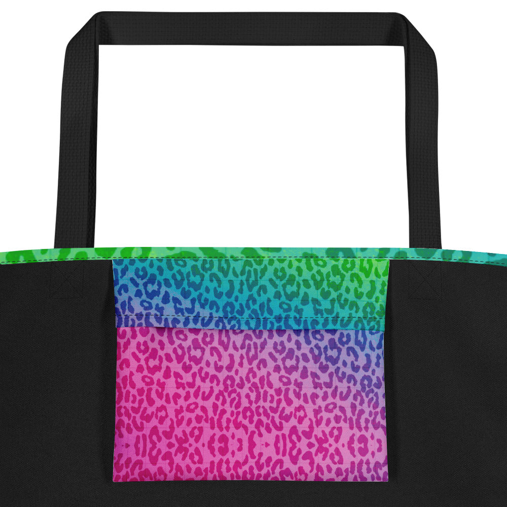 Kandi Cheetah Large AF All-Over Print Tote Bag