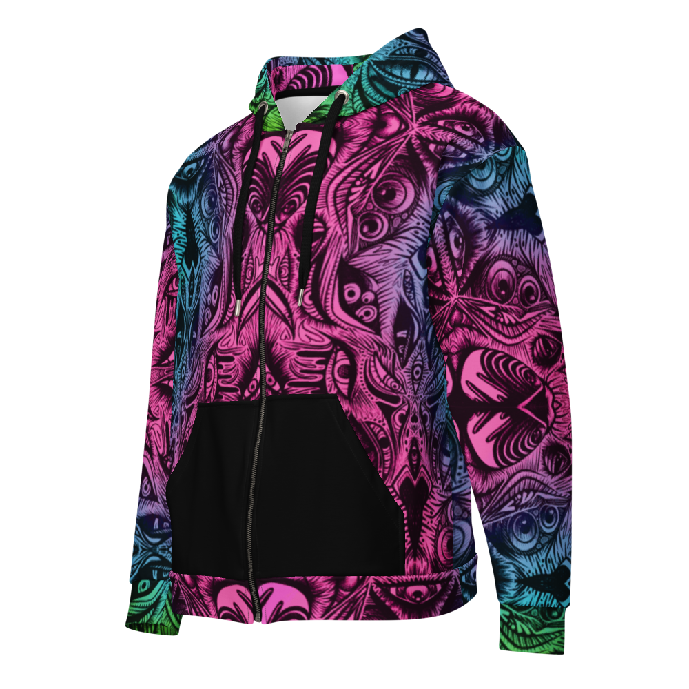 Kandi Trippy Eye Zip Hoodie