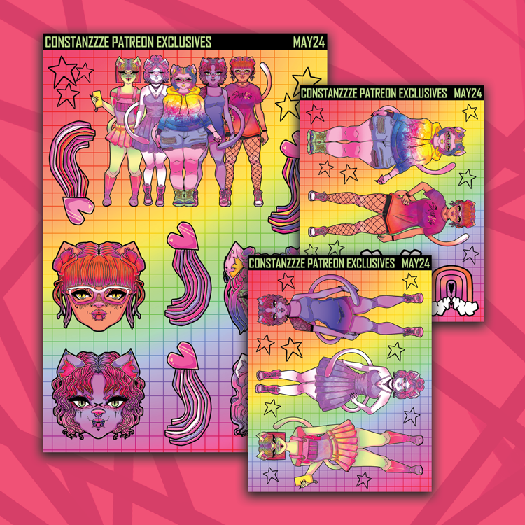 Pride Meow Meow Base Sheet Addon Bundle