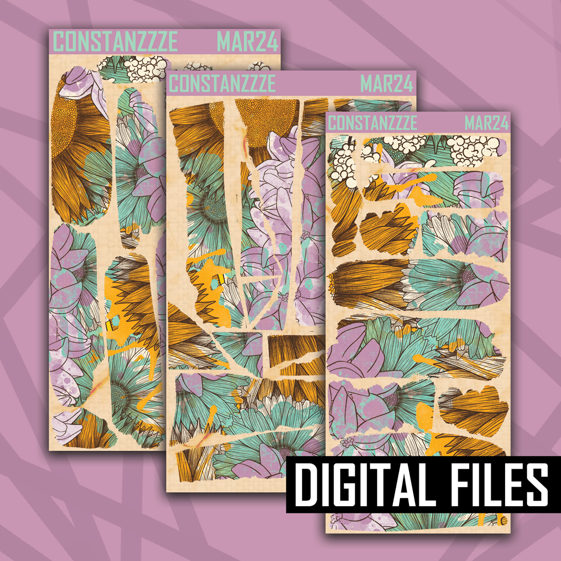 Digital Planners Bloom Layering Bundle