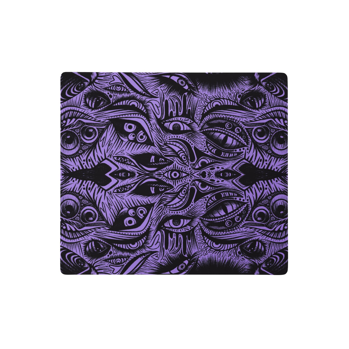 Purple Trippy Eye Desk Mat