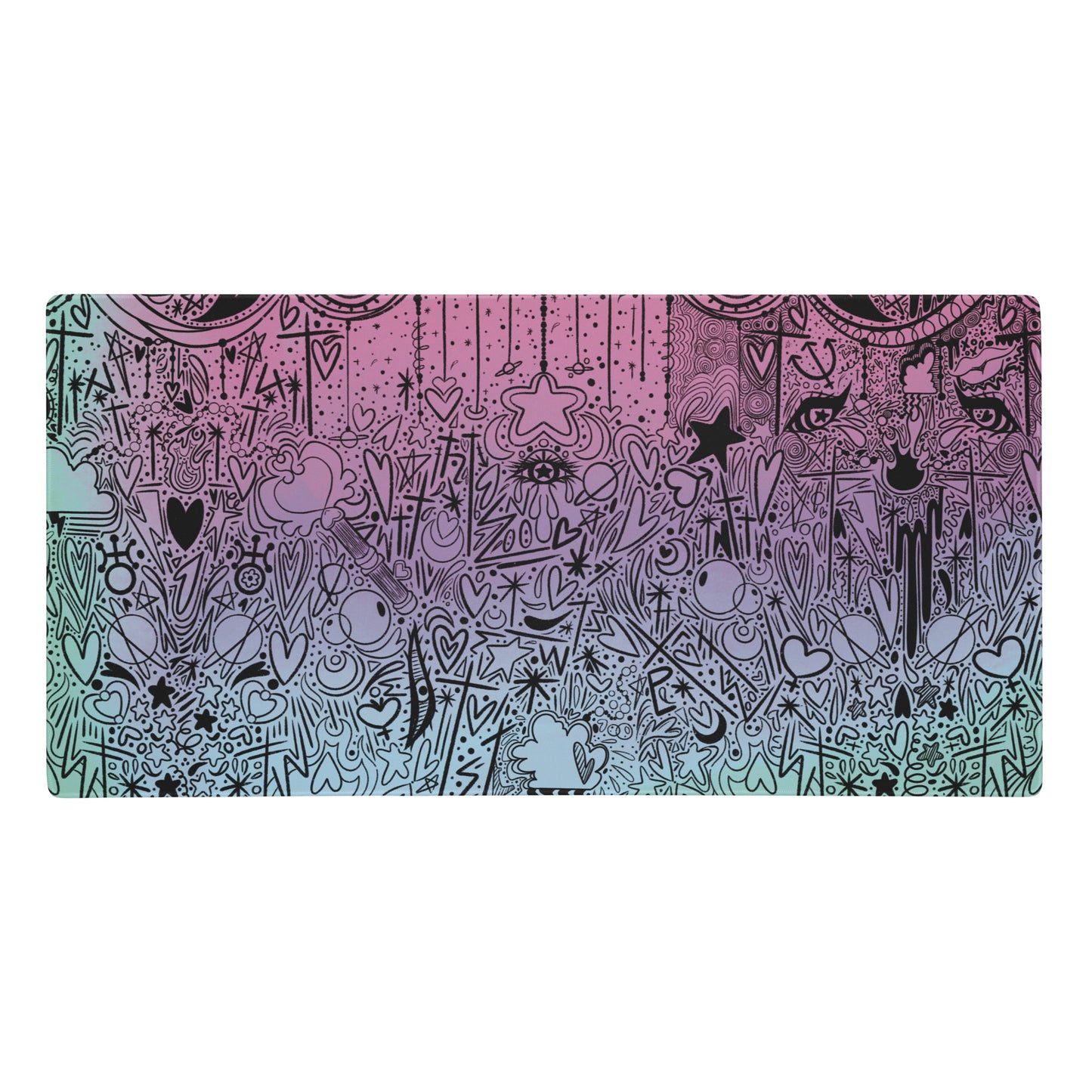 Pastel Oracle Doodle Desk Mat