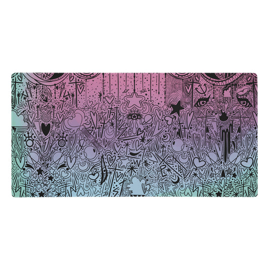 Pastel Oracle Doodle Desk Mat