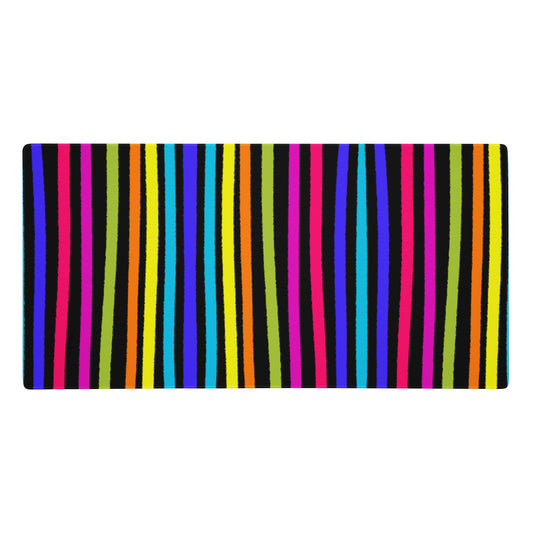 Halloween Stripes Desk Mat