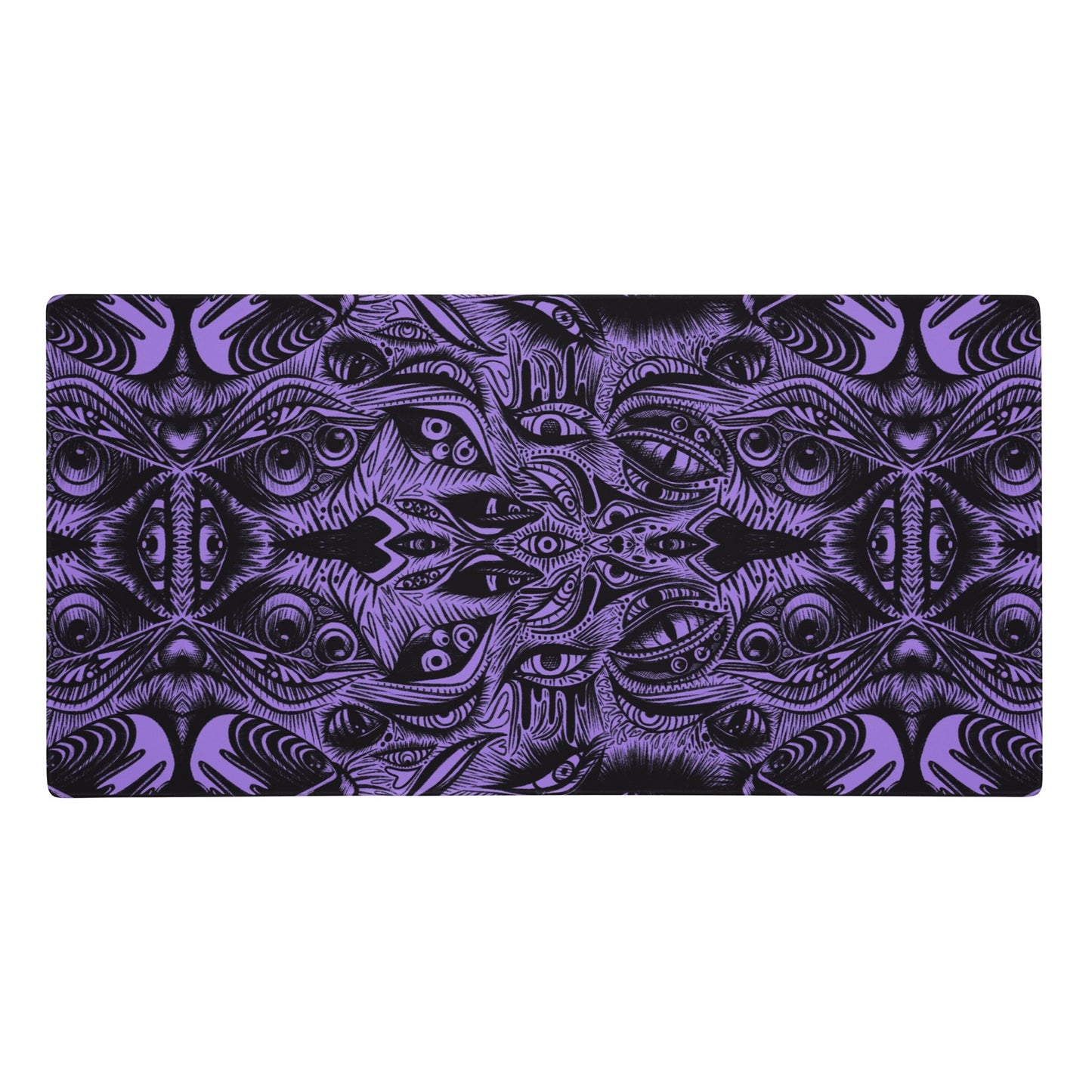 Purple Trippy Eye Desk Mat