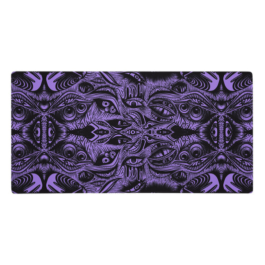 Purple Trippy Eye Desk Mat