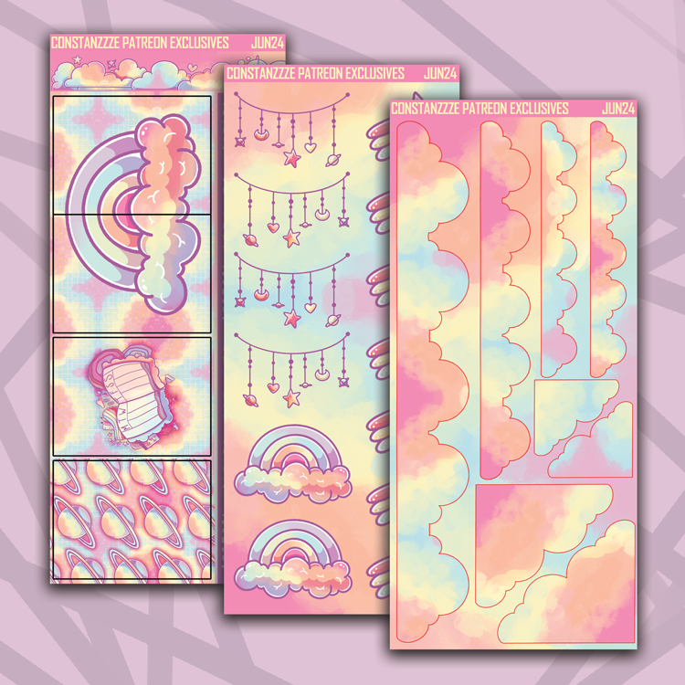 Pastel Cloud Higher Sheet Addon Bundle