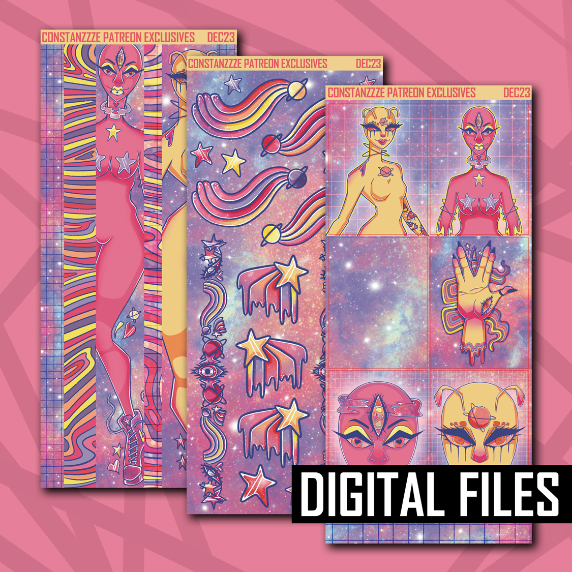 Digital Andromeda Deco Sheet Bundle