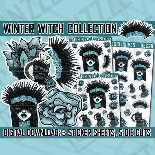 Digital Winter Witch Collection