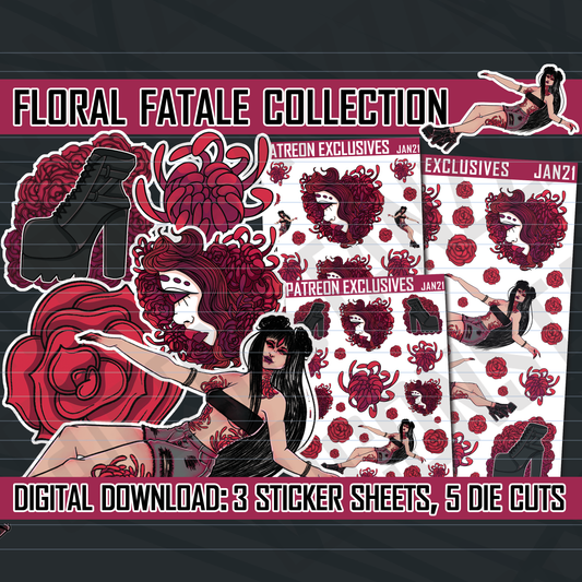 Digital Floral Fatale Collection