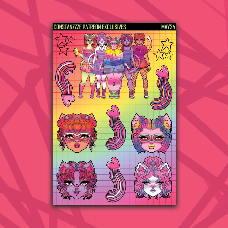 Pride Meow Meow Base Sheet Addon Bundle