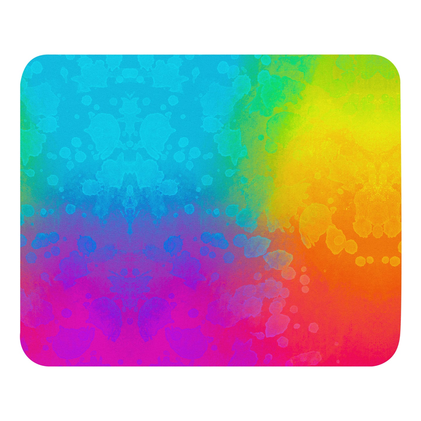 Colorful Halloween Splatter Mouse Pad