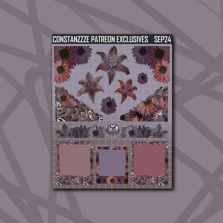 Haunted Florals Base Sheet Bundle