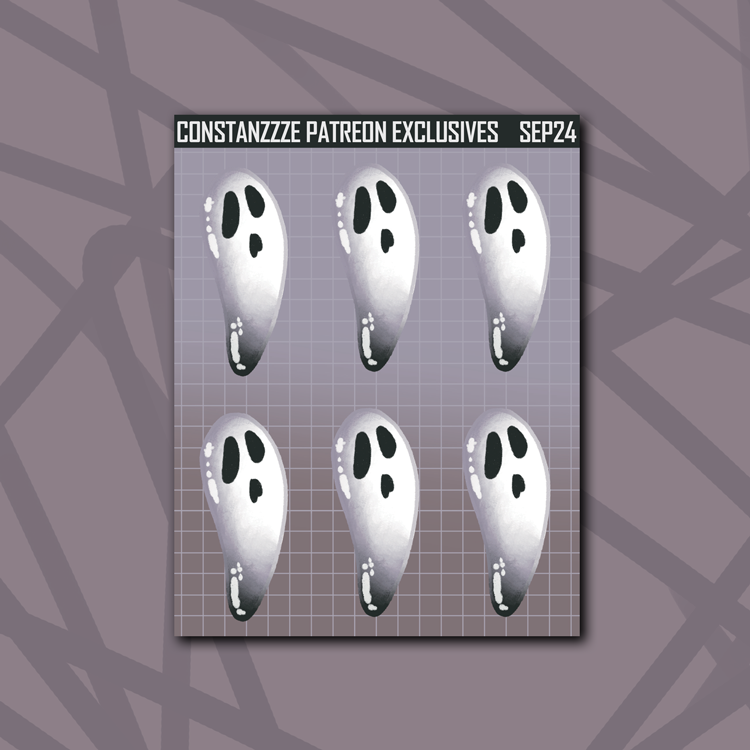 Small Ghostie Deco Sheet