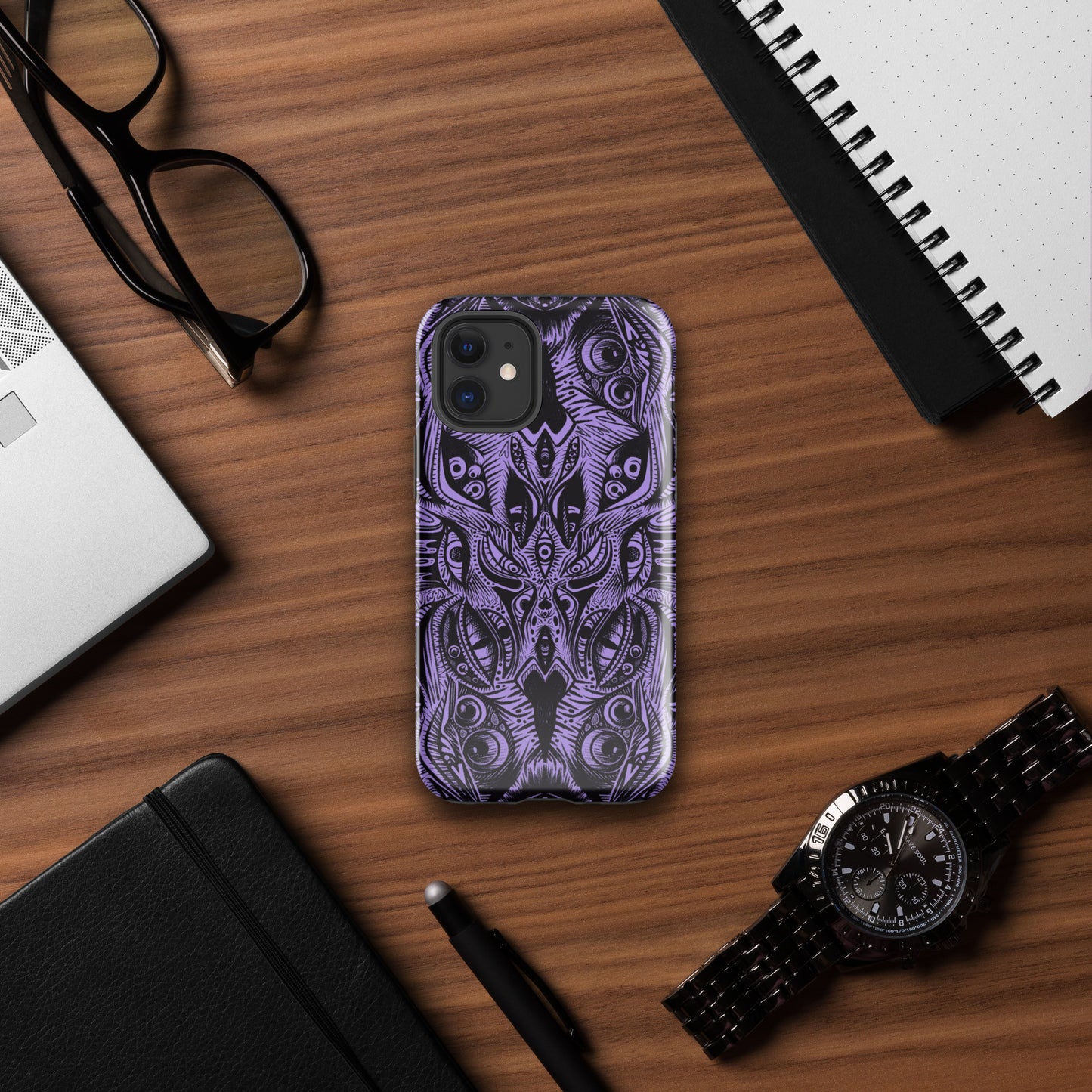 Purple Trippy Eye Tough Case for iPhone®