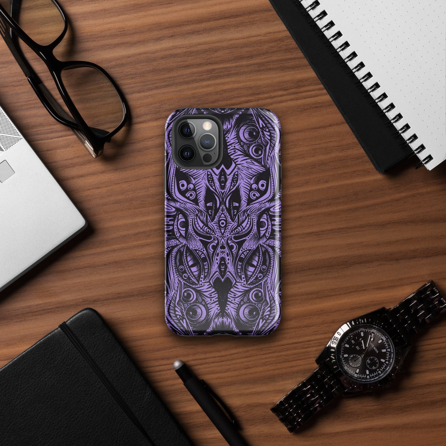 Purple Trippy Eye Tough Case for iPhone®