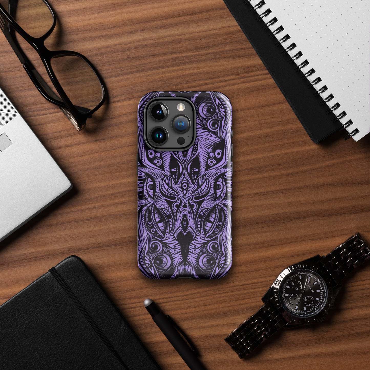 Purple Trippy Eye Tough Case for iPhone®