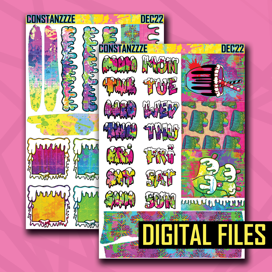 Digital Bright Winter Journaling Kit Addon