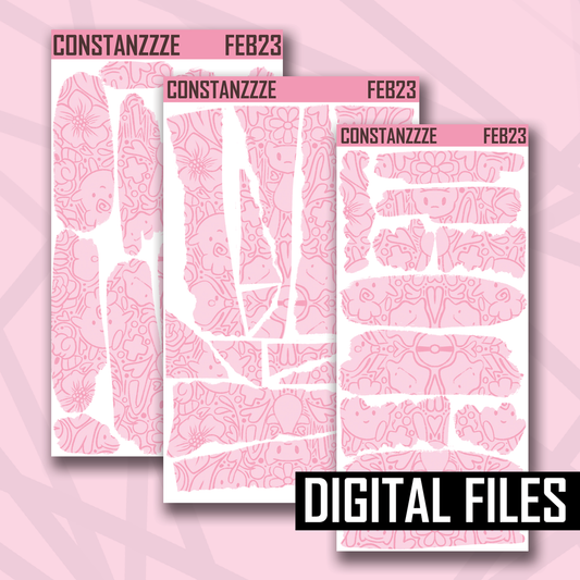 Digital Pink Pattern Layering Addon